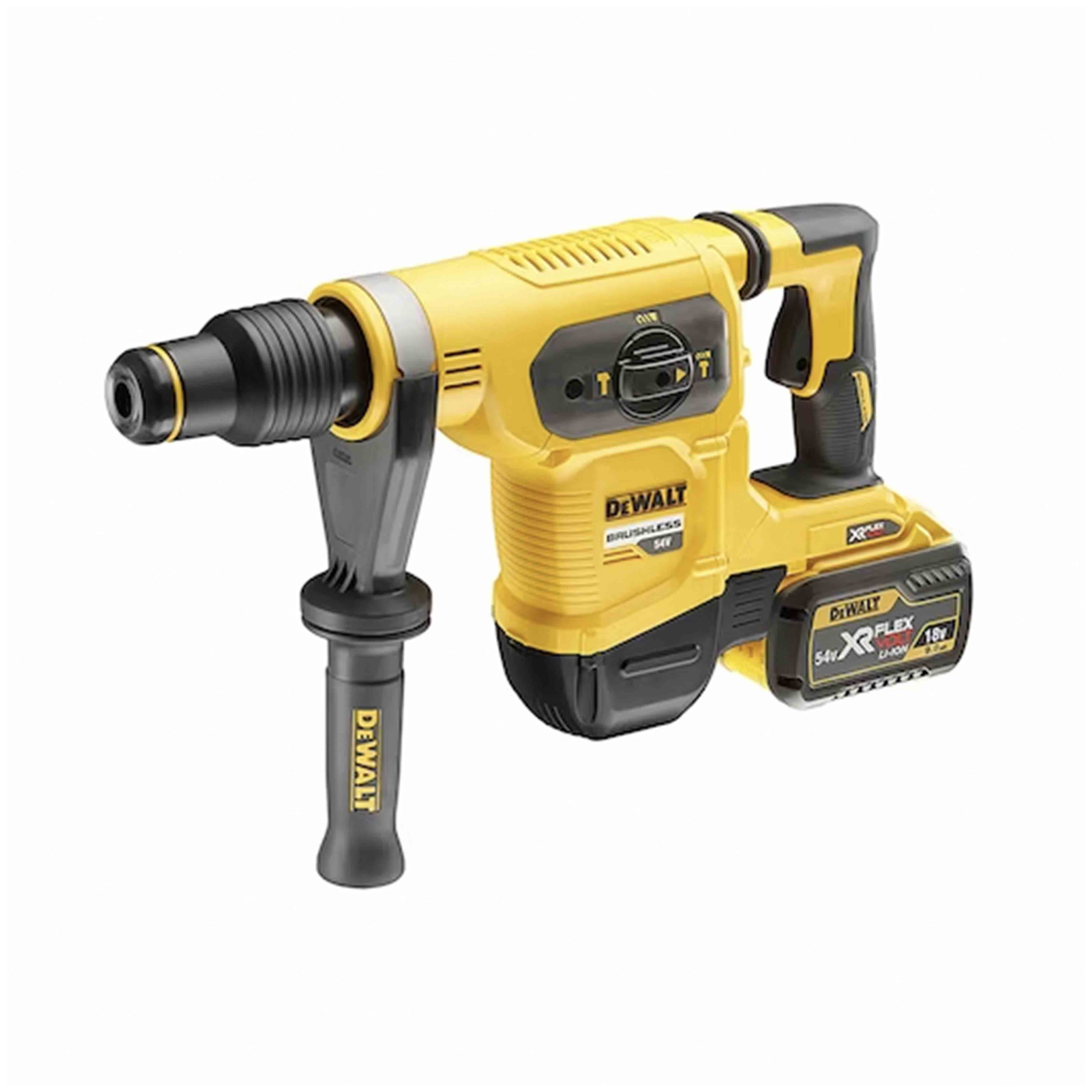 Demo-perforator hammer BRUSHLESS motor 54V XR FLEXVOLT SDS-Max high power 40mm in CASE and ACCESSORIES - DeWALT - DCH481X2-QW Demo-perforator hammer BRUSHLESS motor 54V XR FLEXVOLT SDS-Max high power 40mm in CASE and ACCESSORIES - DeWALT - DCH481X2-QW